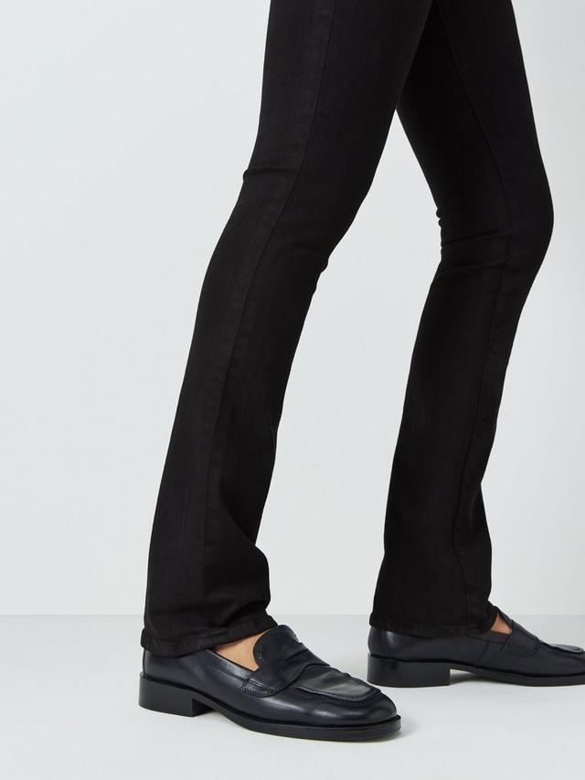 Frame Le Mini Bootcut Womens Casual Cotton Blend Zip Jeans Black - Size 28