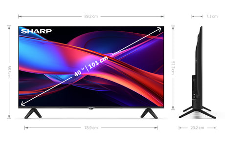 Sharp Roku 2T-C40GD2125K Dolby Digital Full HD 40'' Smart LED TV - Black