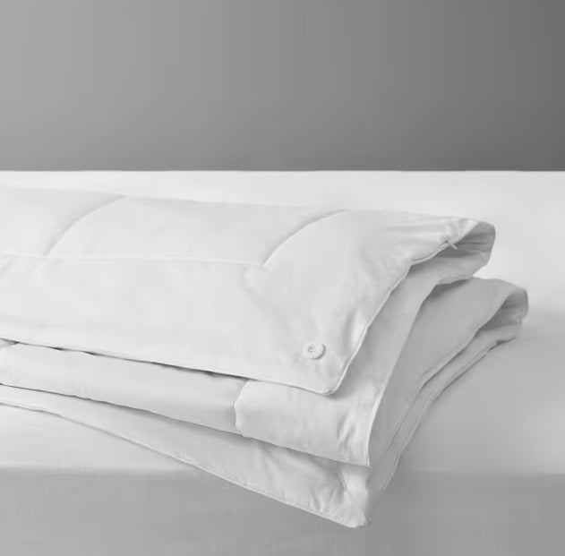 John Lewis Natural Collection White 3-4 Tog Mulberry Silk Duvet - King Size