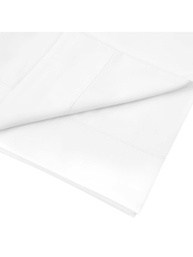 John Lewis Egyptian Cotton 800 Thread Count Flat Sheet Super King - White - Kazoop
