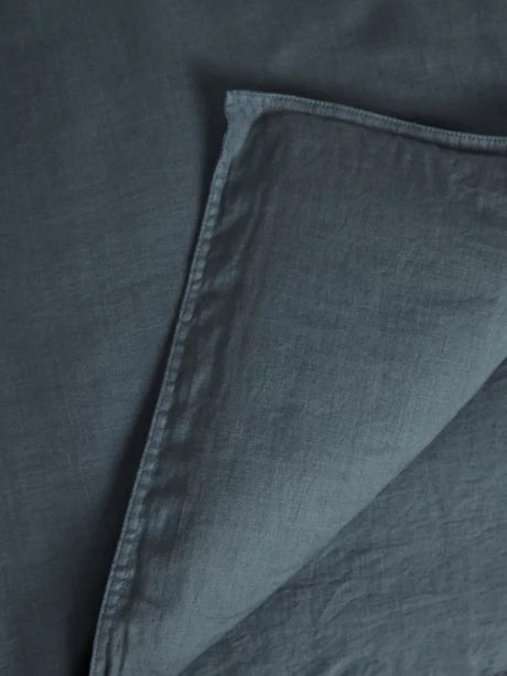 John Lewis Comfy & Relaxed Washed Linen King Duvet Cover - Denim Blue