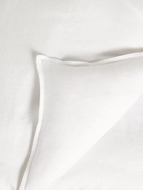 John Lewis Comfy & Relaxed Linen Super King Duvet Cover - Oyster White - Kazoop