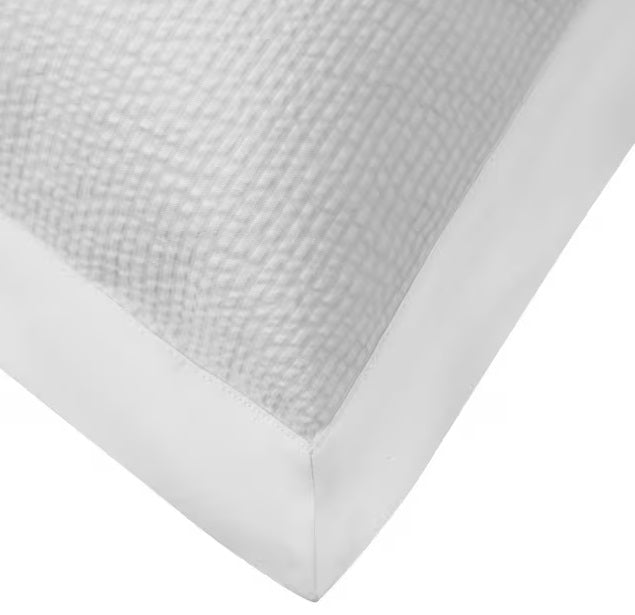 John Lewis Textured & Baby Seersucker White Cotton Duvet Cover - Super King
