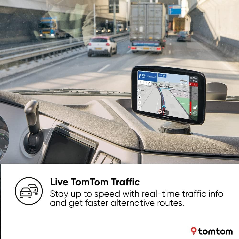 TomTom GO Expert Plus 6" HD Truck & HGV GPS Traffic Sat Nav - World Maps