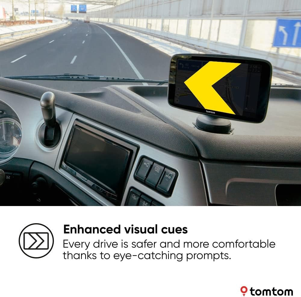 TomTom GO Expert Plus 7'' HD Screen Truck HGV World Maps Sat Nav - Black - Kazoop