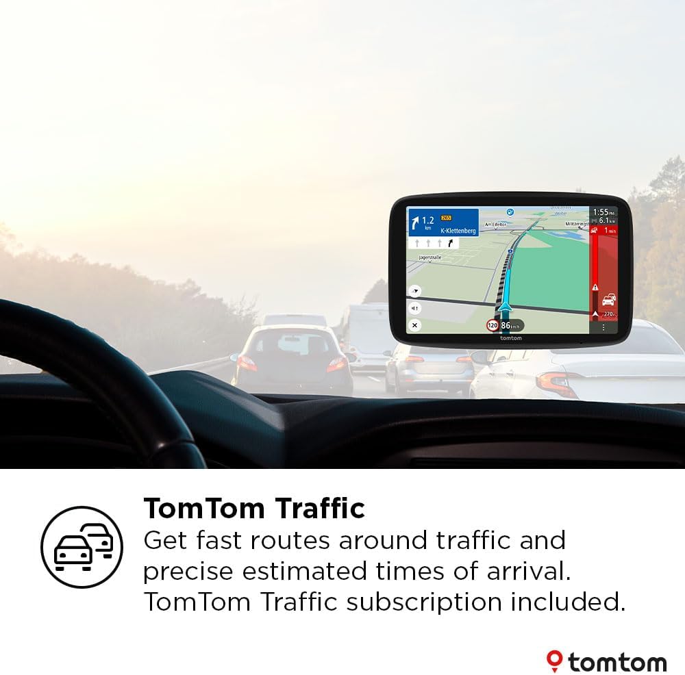 TomTom GO Navigator 2nd Gen Europe Maps Wi-Fi 6" Car GPS Sat Nav - Black
