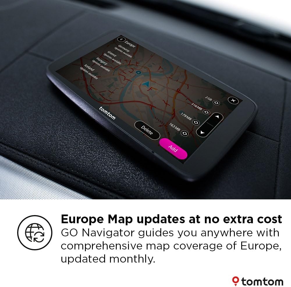 TomTom GO Navigator 2nd Gen Europe Maps Wi-Fi 6" Car GPS Sat Nav - Black