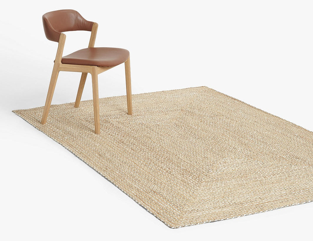 John Lewis & Partners Skye Textured Jute Rug 240 x 170cm - Natural