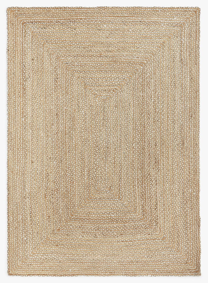 John Lewis & Partners Skye Textured Jute Rug 240 x 170cm - Natural
