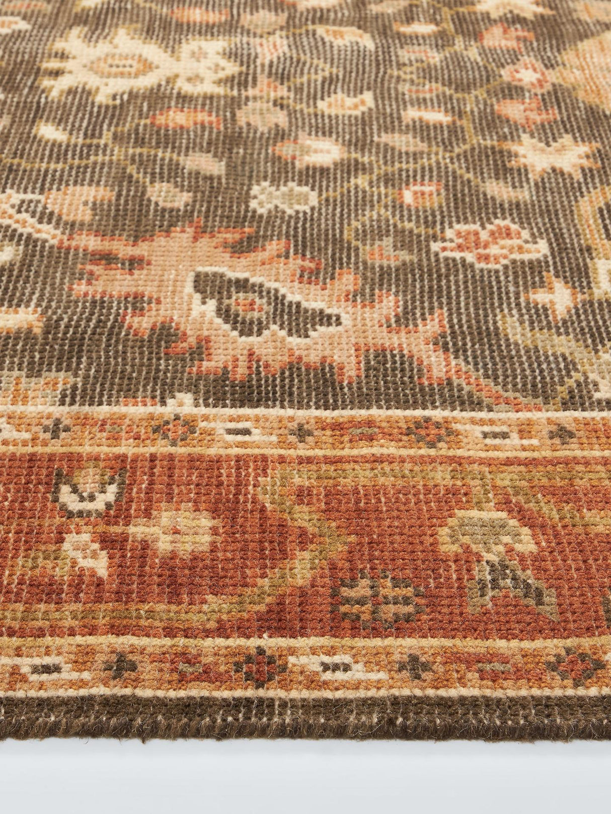John Lewis Hand Knotted Rectangular Inaya Ziegler Rug Red - L300 x W200cm