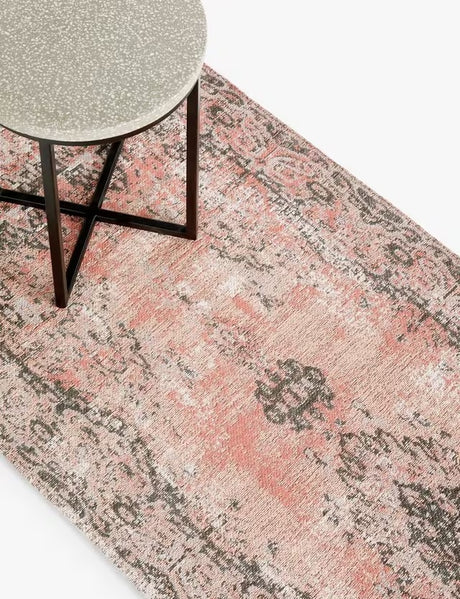 John Lewis Jaipur Traditional Cotton Blend Runner Rug 240 x 70cm - Pink