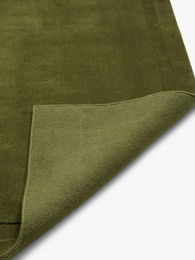 John Lewis Lyndhurst Border Rug Wool Blend Hand Tufted Green - L170 x W110cm