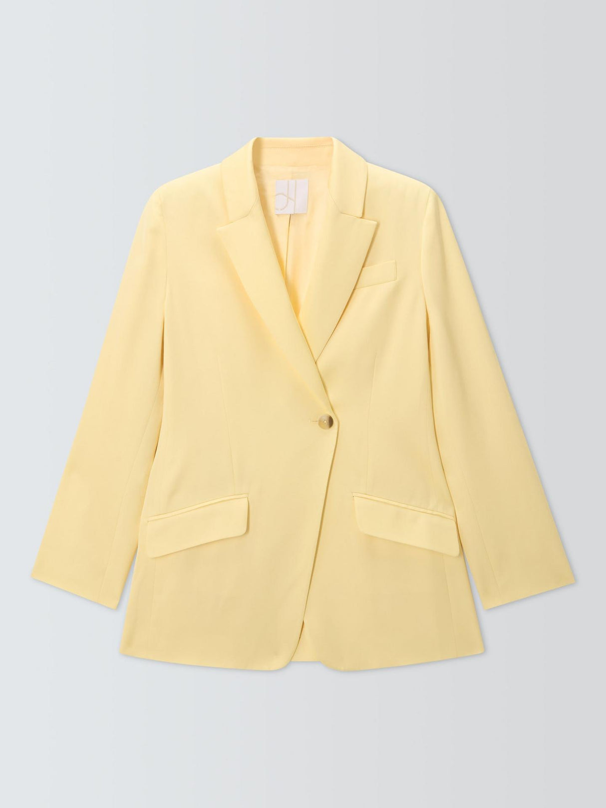 John Lewis Editions Tie Waist Womens Tailored Jacket Buttermilk - Size 14