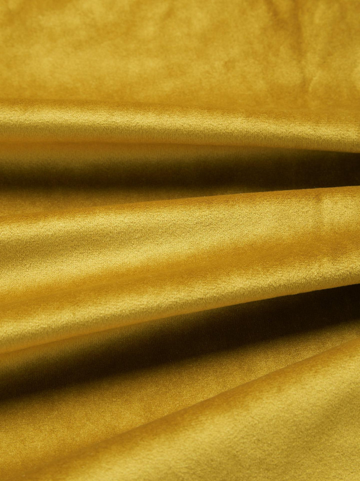 Velvet Pair Polyester Lined Pencil Pleat Curtains Gold - W228 x Drop 137cm