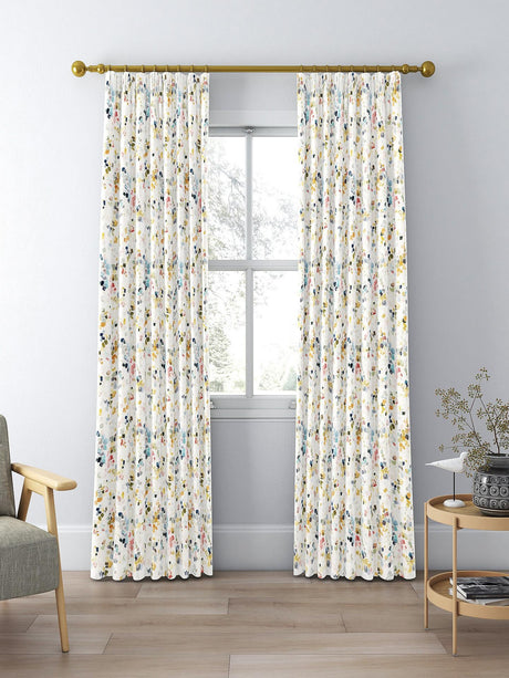 John Lewis Dapple Abstract Print Lined Pencil Pleat Curtains W228 x 137cm