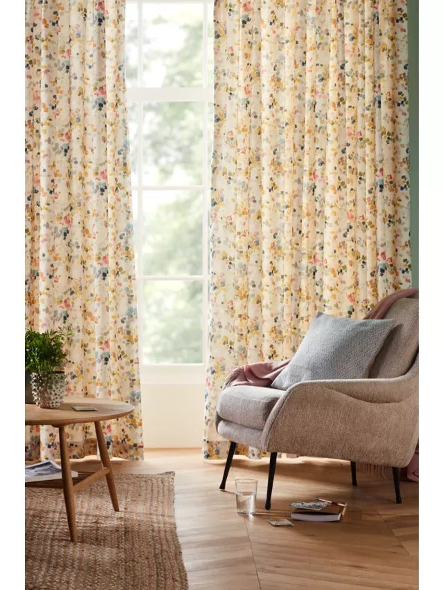 John Lewis Dapple Abstract Print Pair Pencil Pleat Curtain W228 x Drop 228cm - Kazoop
