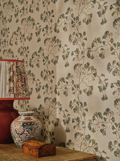 Colefax and Fowler Greenacre Wallpaper L10m x W52cm W7004/01 - Forest Green