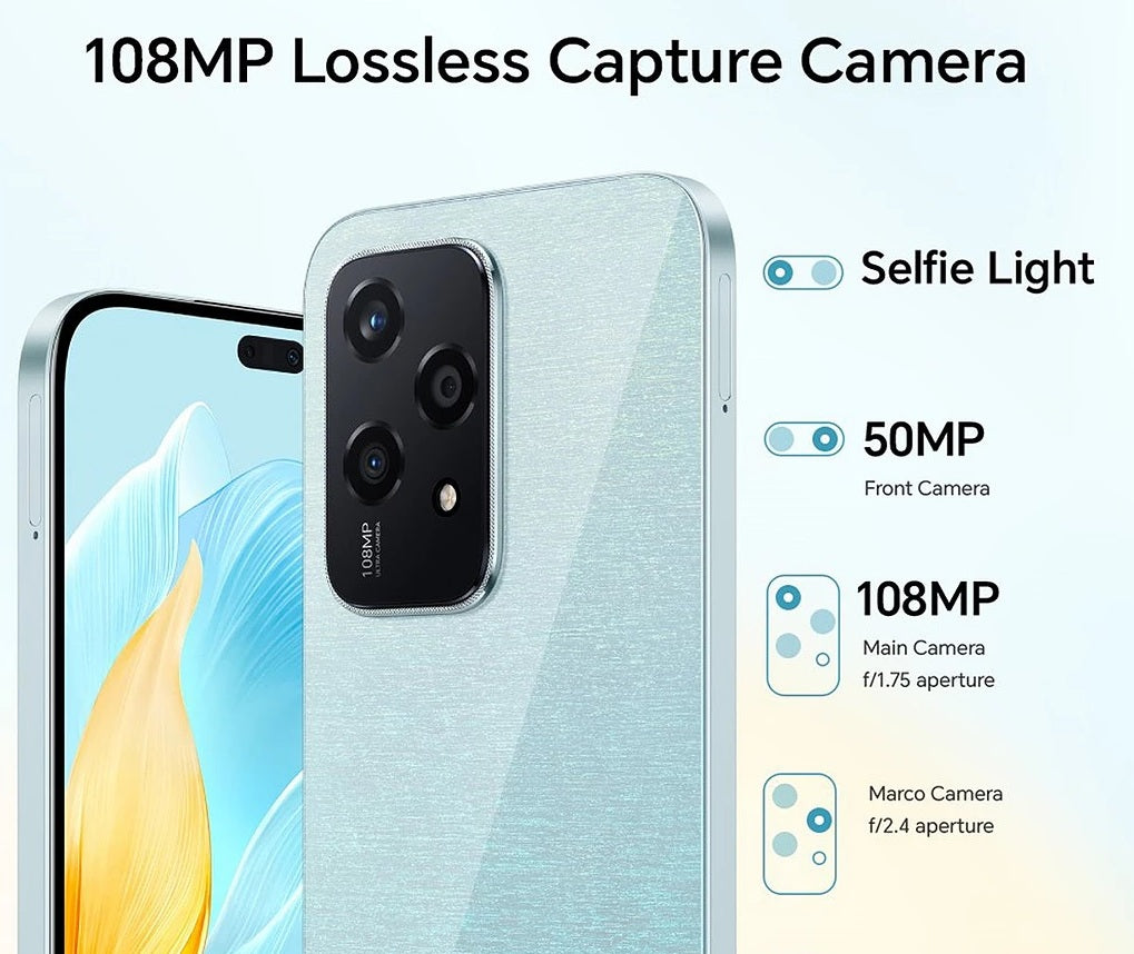 HONOR 200 Lite 5G 6.7'' Smartphone 256GB Unlocked Dual SIM-Free Starry Blue