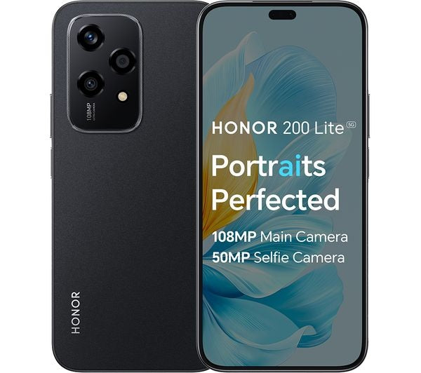 Honor 200 Lite 5G Smartphone 256GB Unlocked Dual SIM-Free - Midnight Black