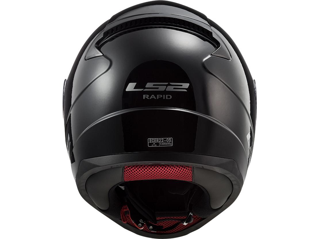 LS2 FF353 Rapid II Motorcycle Road Touring Helmet Gloss Black - XL - Kazoop