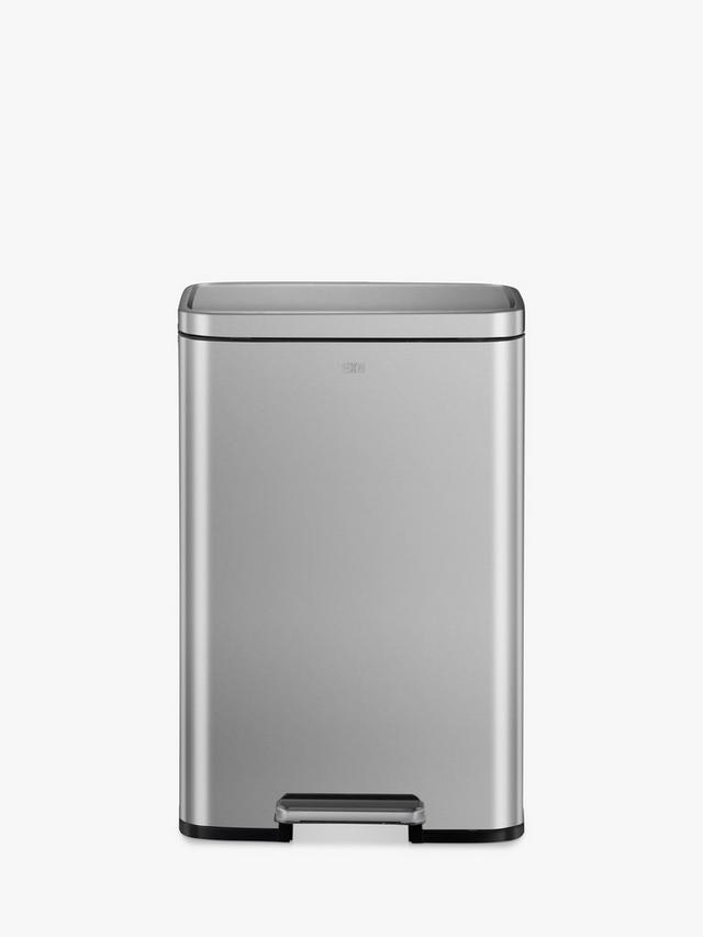 EKO Madison 25+20L Large Kitchen Recycling Pedal Bin - Stainless Steel