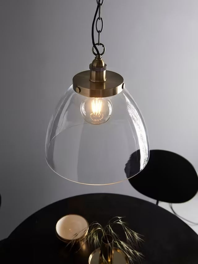 Bay Lighting Carter Grand Single Industrial Pendant Ceiling Light - Brass