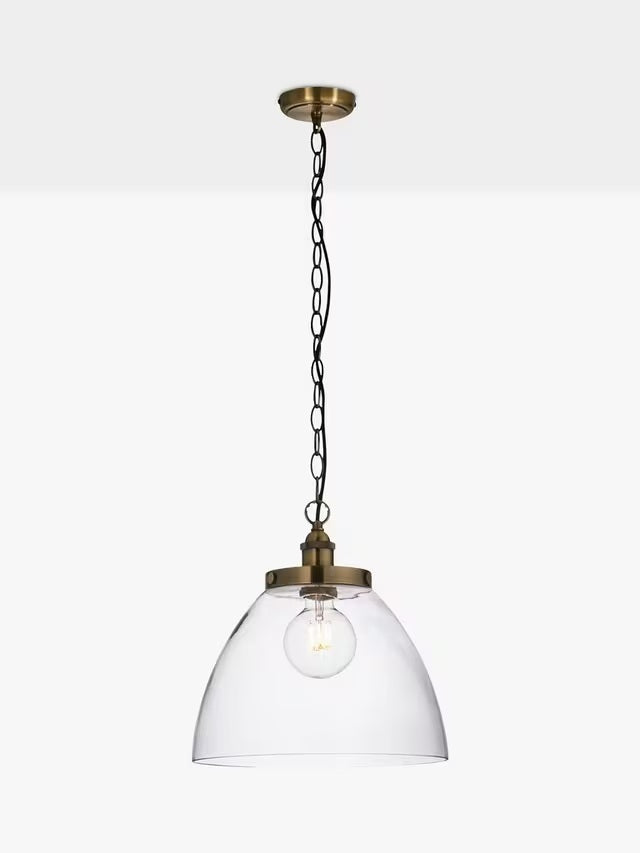 Bay Lighting Carter Grand Single Industrial Pendant Ceiling Light - Brass