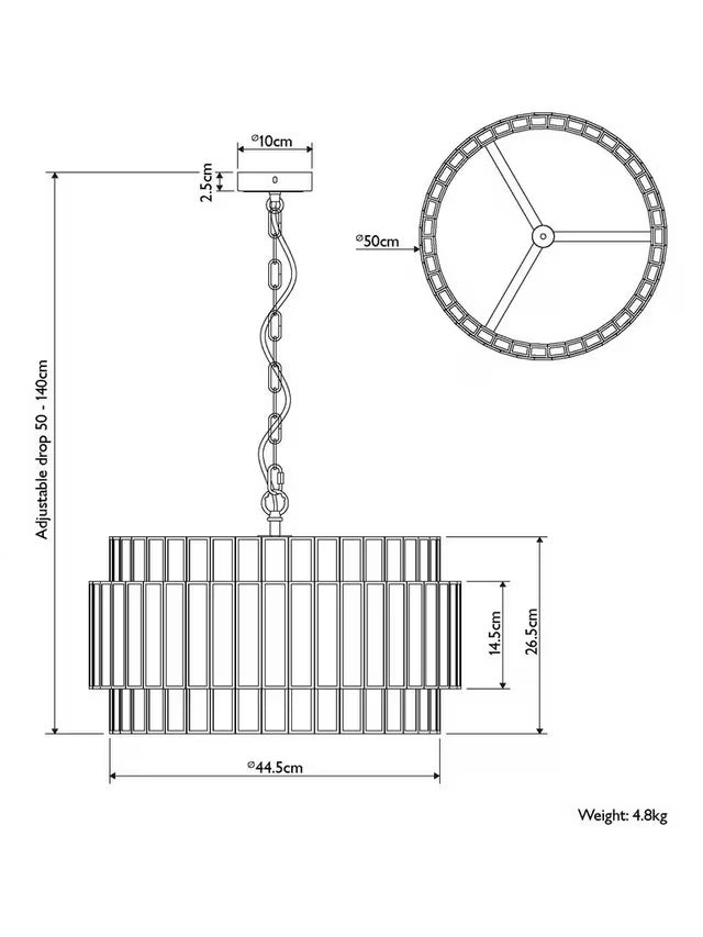 John Lewis Mercury Tune Pendant Mirrored Ceiling Light - Mercury Glass