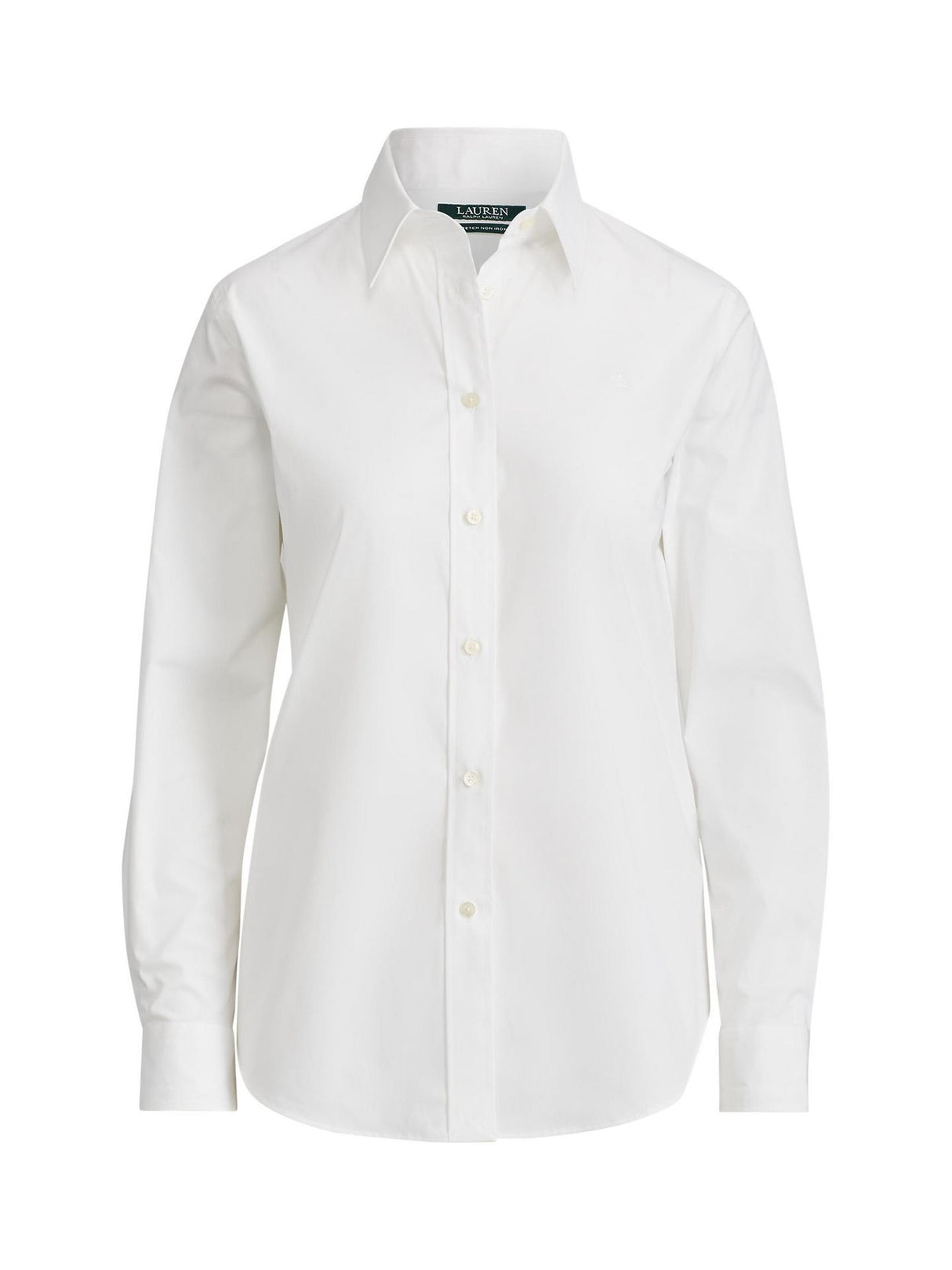 Ralph Lauren Women's Jamelko Cotton Long Sleeve Shirt - White - S/UK 8-10