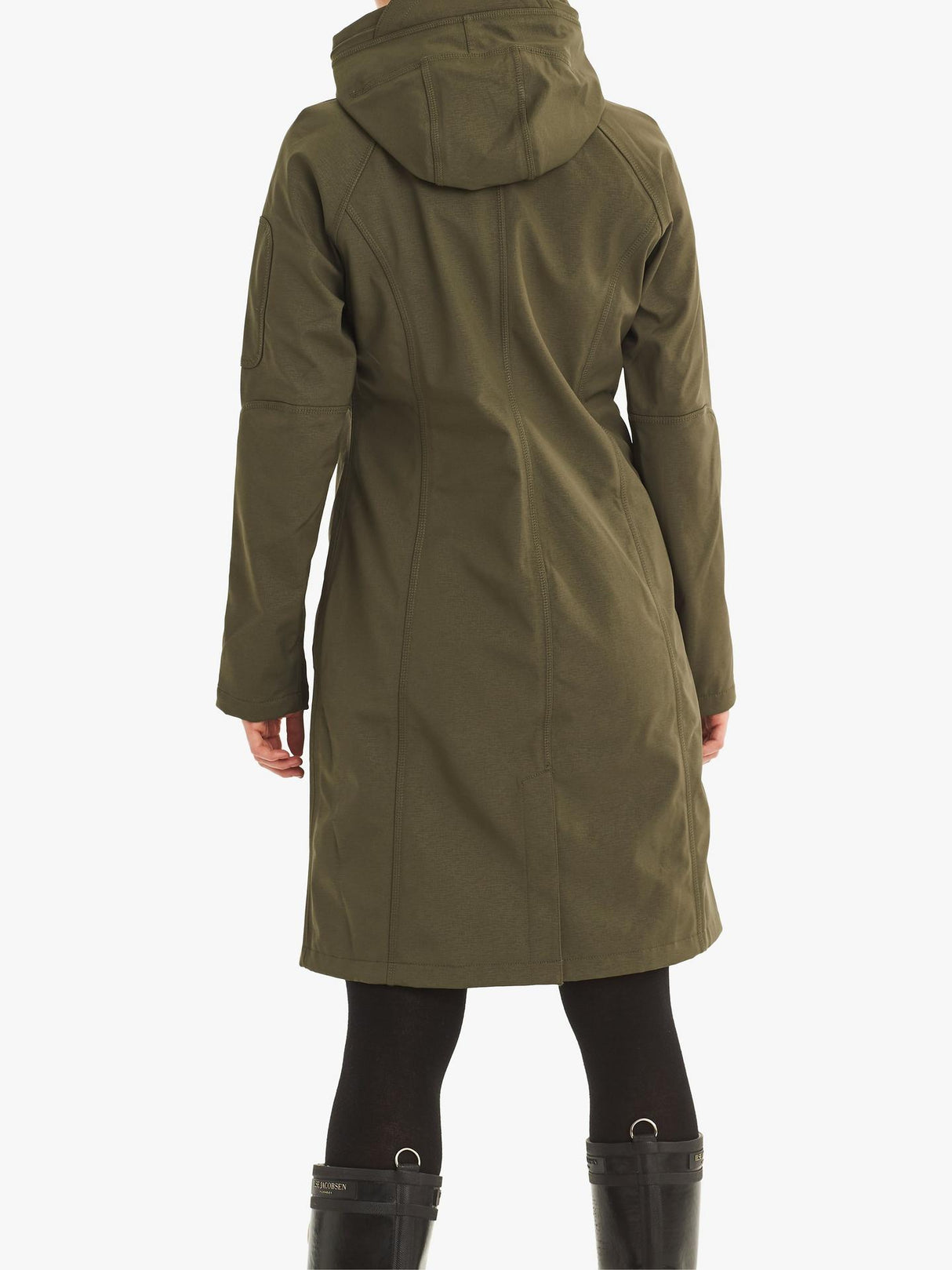 Ilse Jacobsen Hornbæk Womens Regular Fit Long Utility Raincoat 8 - Khaki