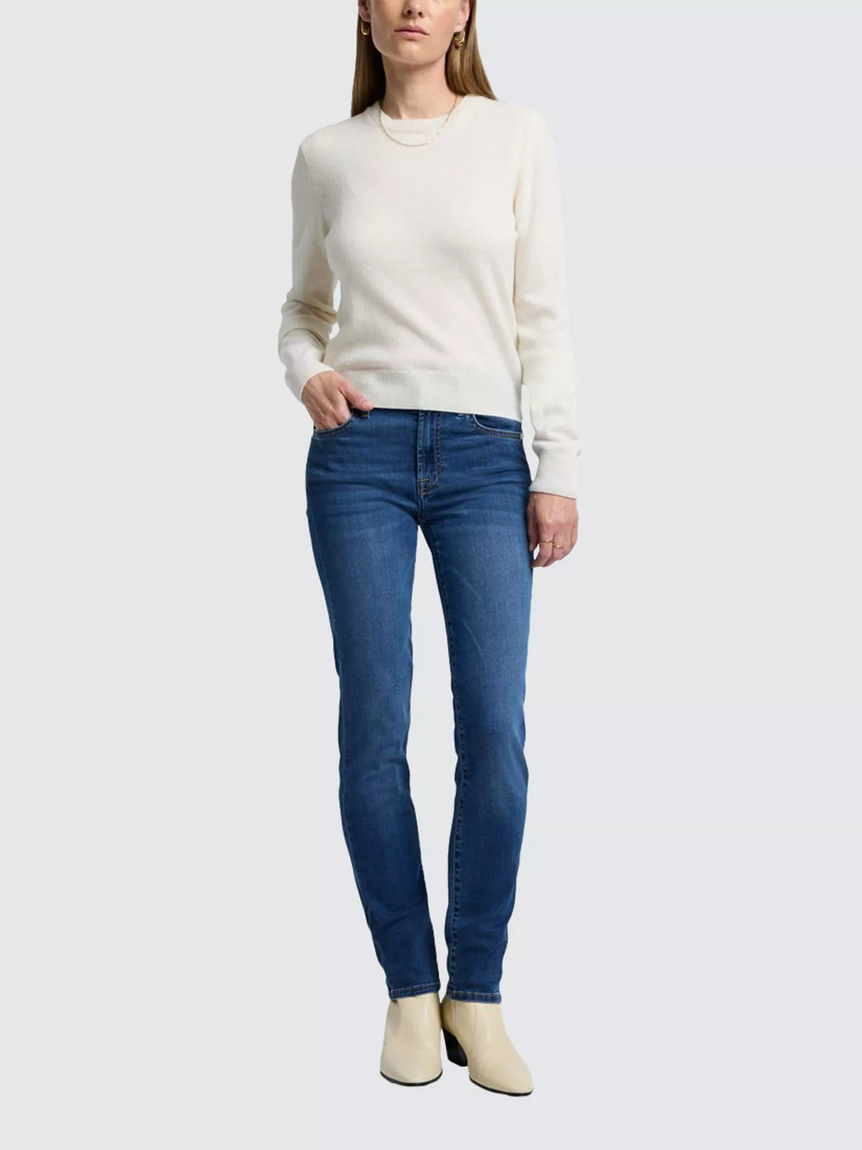 7 For All Mankind Roxanne Bair Mid Rise Jeans - Duchess - Size 30/ UK 12-14