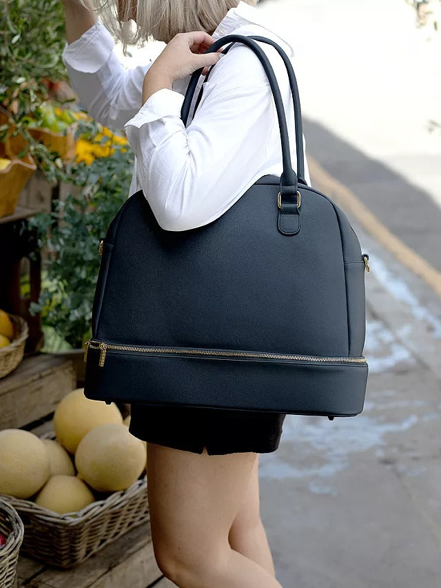 Stackers Plain Organisation Laptop Handbag up to 13" Laptops - Navy - Kazoop