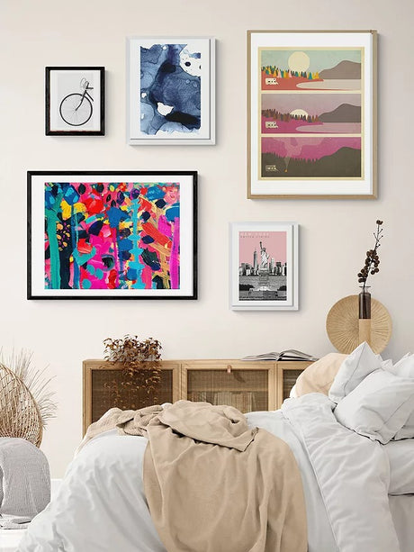 EAST END PRINTS Emily Powell '119' Framed Print Black Frame 63.4 x 83.4cm