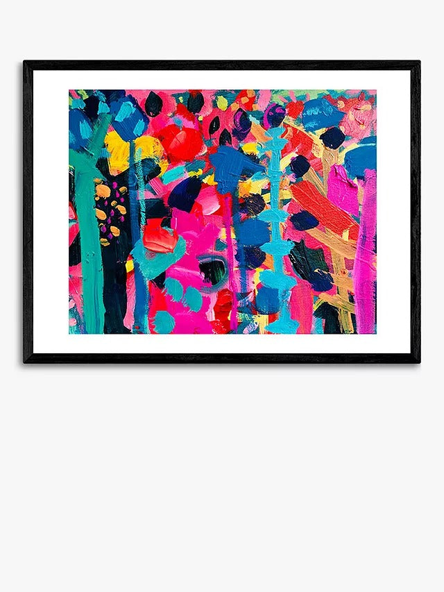 EAST END PRINTS Emily Powell '119' Framed Print Black Frame 63.4 x 83.4cm - Kazoop