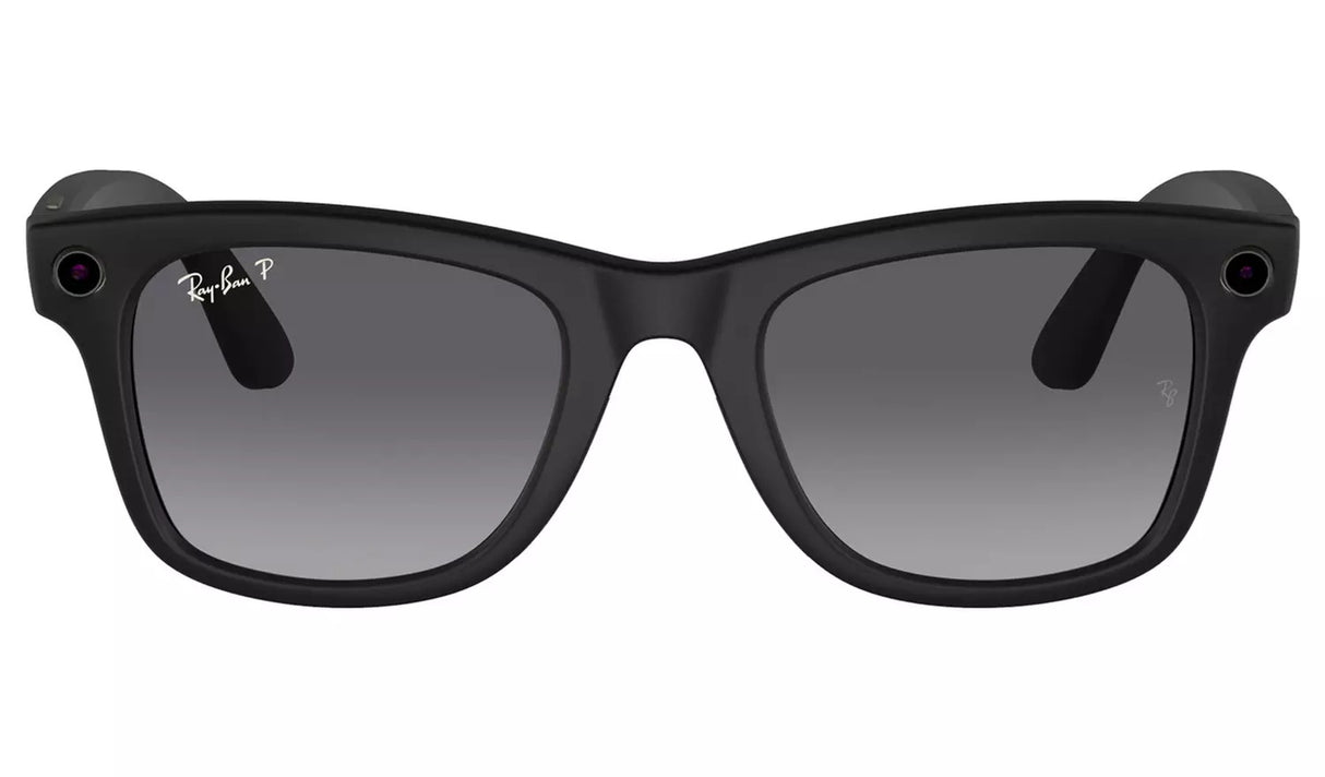Meta Ray-Ban Meta Wayfarer Smart Glasses - Matte Black/Polar Graphite 50-22