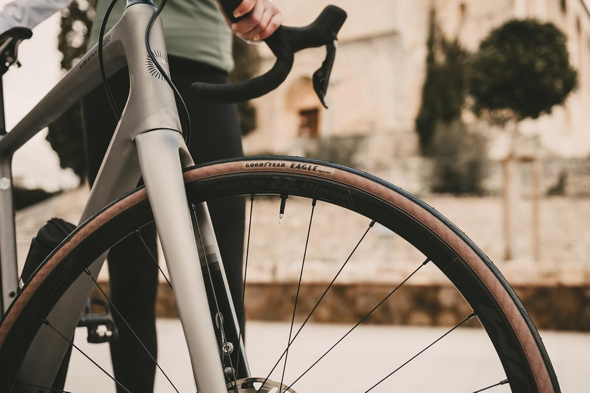 Goodyear Eagle Tubeless Folding Road Bike Tyre 700x28c 28-622 - Tanwall