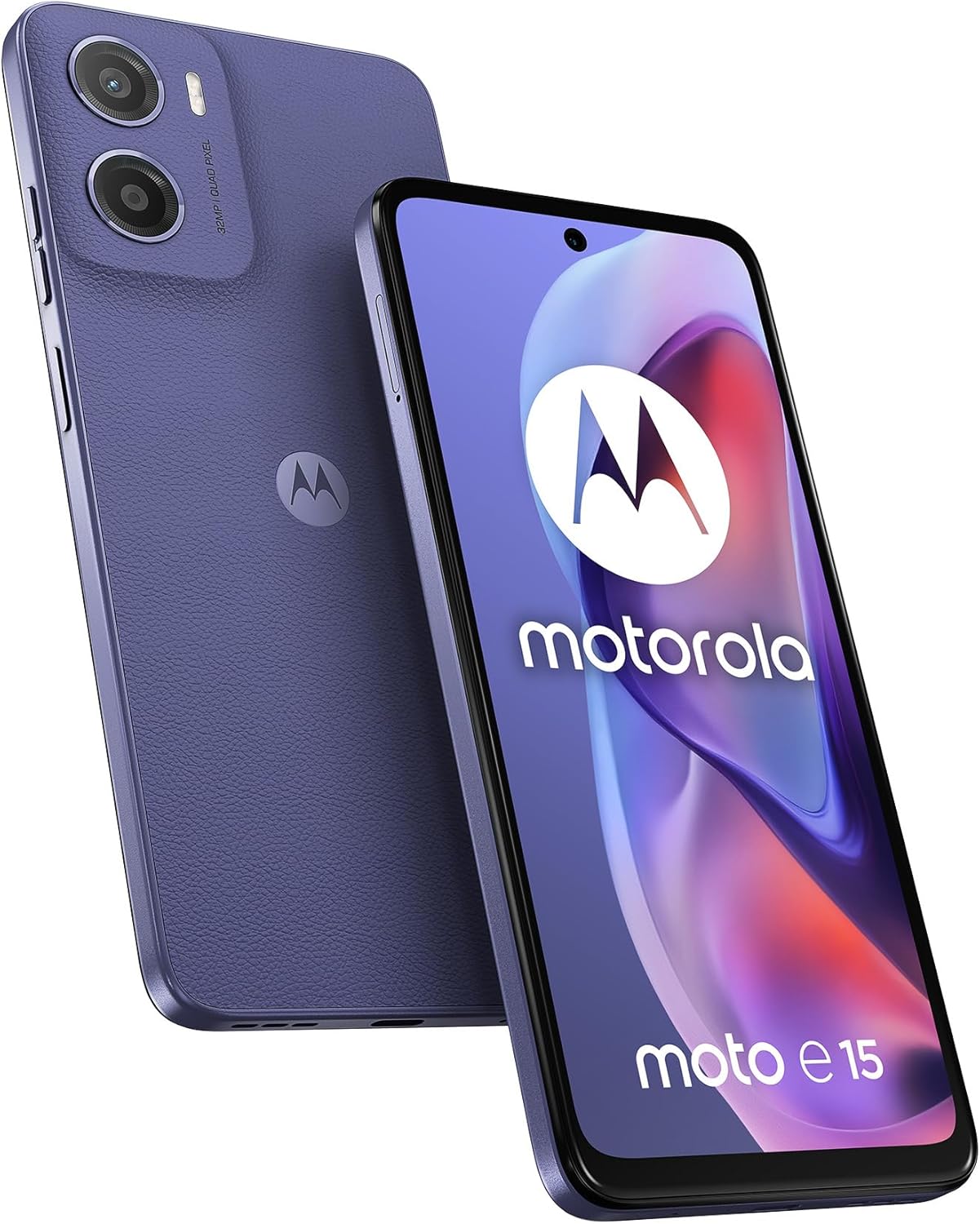 Motorola E15 4G 6.67'' Smartphone 2GB RAM 64GB Unlocked SIM-Free - Lavender