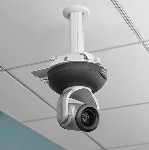 Vaddio QuickCAT Universal Suspended Ceiling Camera Mount - White - Kazoop