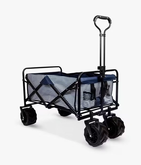 Navigate 3 River Extra Large Foldaway Beach/Festival Wagon Trolley - Navy