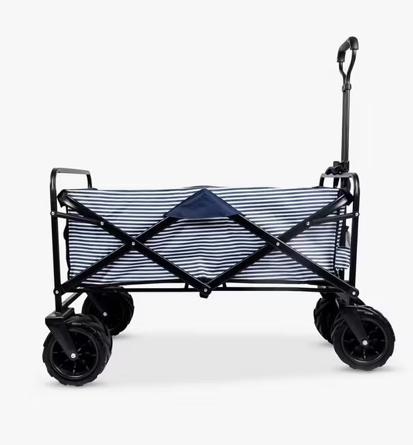 Navigate 3 River Extra Large Foldaway Beach/Festival Wagon Trolley - Navy
