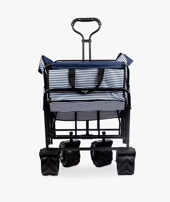 Navigate 3 River Extra Large Foldaway Beach/Festival Wagon Trolley - Navy