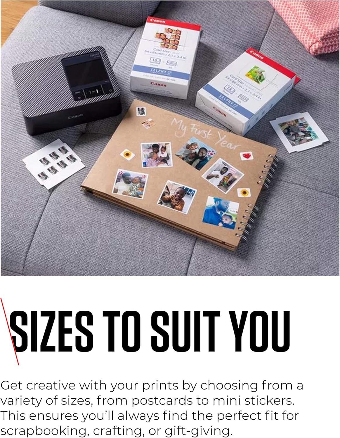 Canon SELPHY CP1500 3.5'' Display Wireless Portable Photo Printer - Black