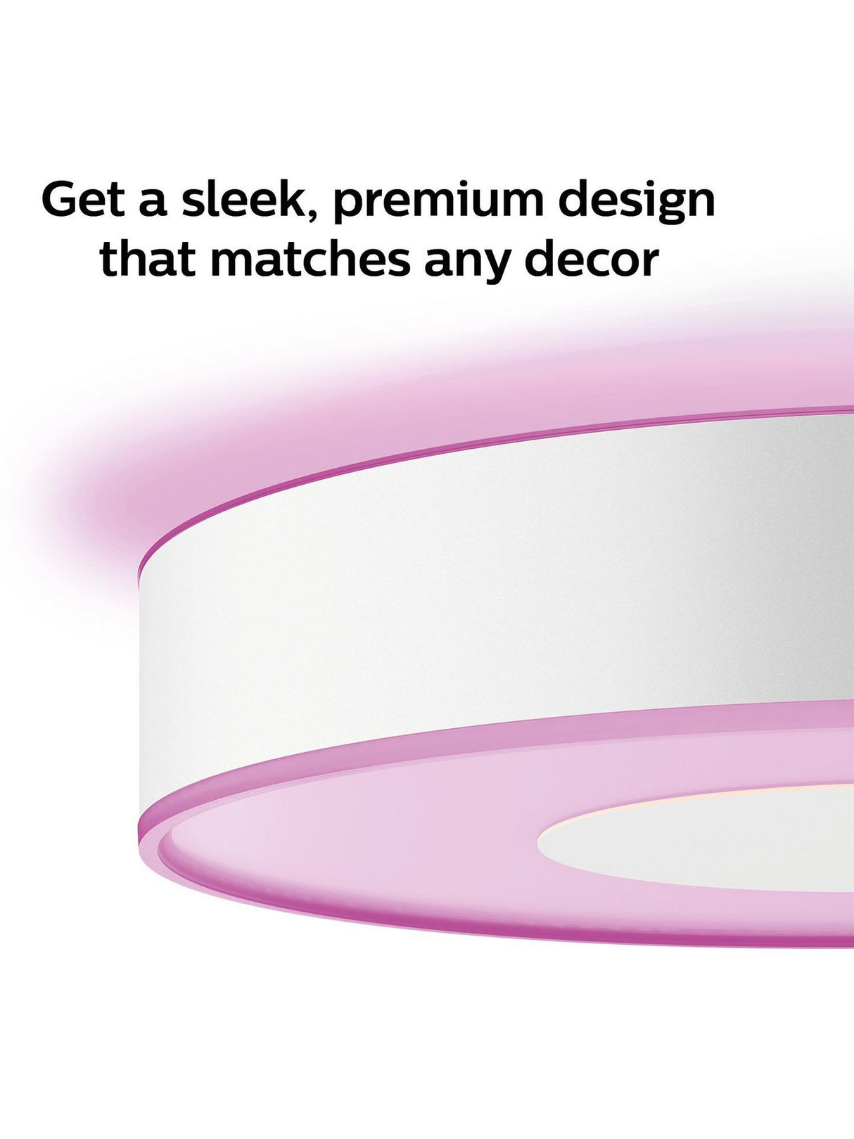 Philips Hue Colour Ambiance Xamento LED Smart Bathroom Ceiling Light - Large