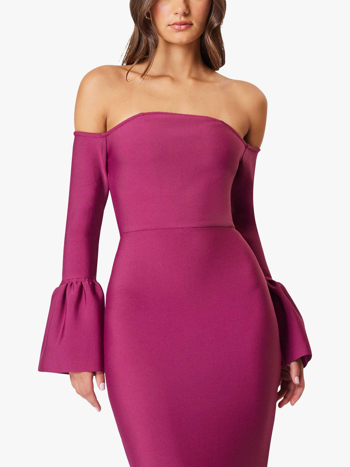 Elliatt Ella Womens Open Back Slim Fit Polyester Dress Purple - Size Small