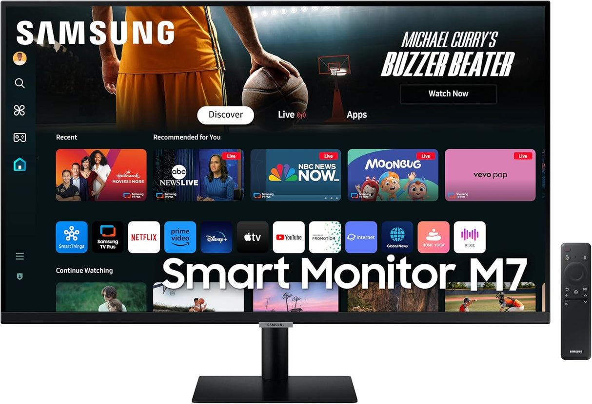 Samsung LS32DM700UU Bluetooth 32" 4K UHD HDR10 Smart Monitor with Speakers