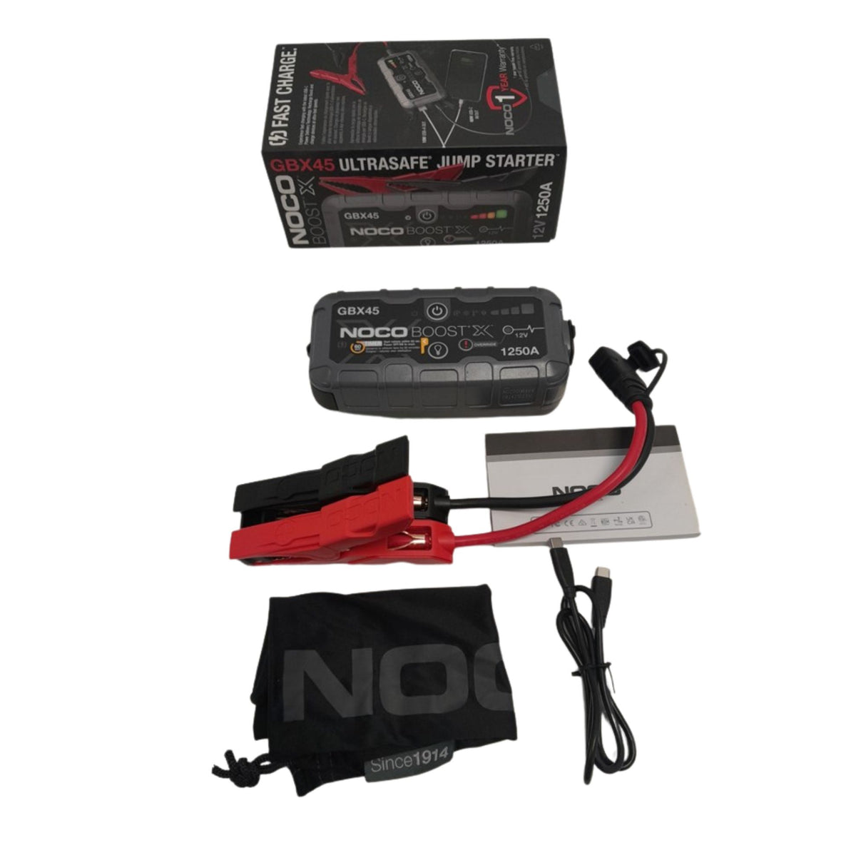 Noco Boost X GBX45 1250Amp Jump Starter Batteries With Type C To C Cable