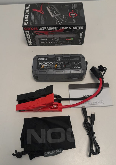Noco Boost X GBX45 1250Amp Jump Starter Batteries With Type C To C Cable