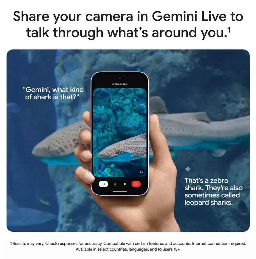 Google Pixel 10 6.3'' 5G Smartphone 12GB RAM 128GB Unlocked SIM-Free - Black