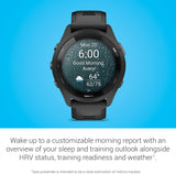Garmin Forerunner 265 46mm Wrist Heart Rate GPS Fitness Smartwatch - Black
