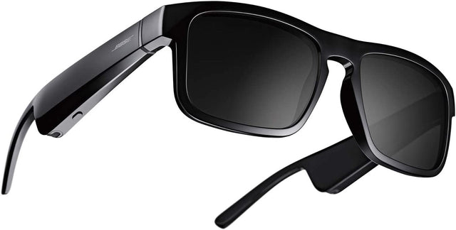 BOSE Frames Tenor Rectangular Polarized Bluetooth Audio Sunglasses - Black - Kazoop 